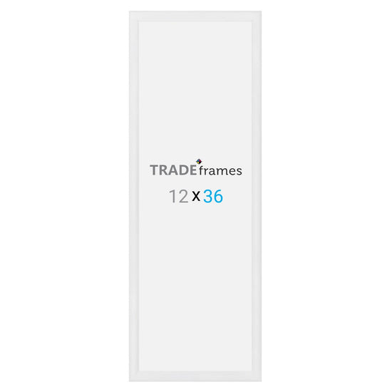 12x36 TRADEframe White Snap Frame 12x36 - 1.2 inch profile - Snap Frames Direct