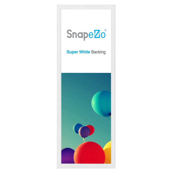 12x36 White SnapeZo® Snap Frame - 1.2" Profile - Snap Frames Direct