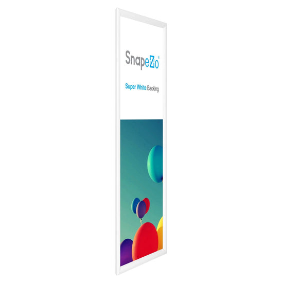 13.5x40 White SnapeZo® Snap Frame - 1.2" Profile - Snap Frames Direct