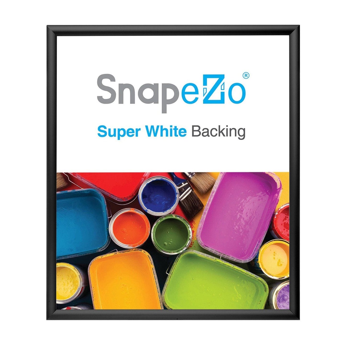 Black snap frame photo size 14x16 - 1.2 inch profile - Snap Frames Direct