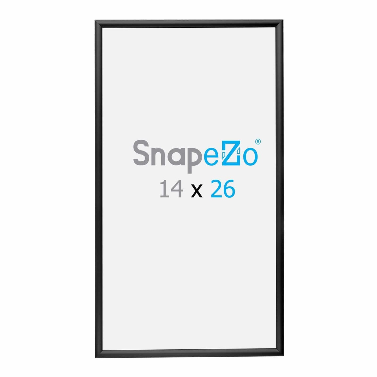 14x26 Black SnapeZo® Snap Frame - 1.2" Profile - Snap Frames Direct