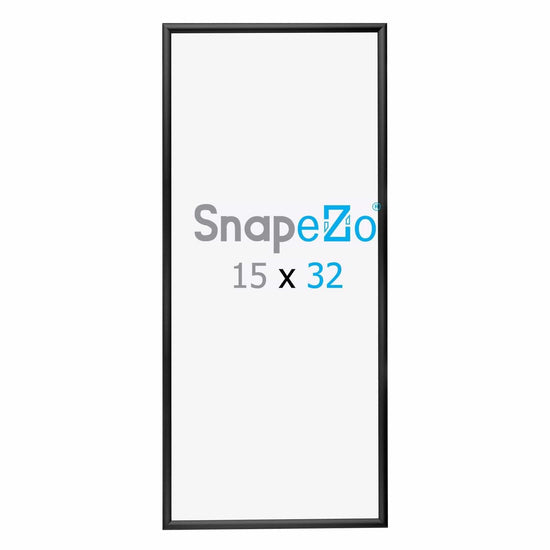 15x32 Black SnapeZo® Snap Frame - 1.2" Profile - Snap Frames Direct