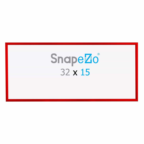 15x32 Red SnapeZo® Snap Frame - 1.2" Profile - Snap Frames Direct