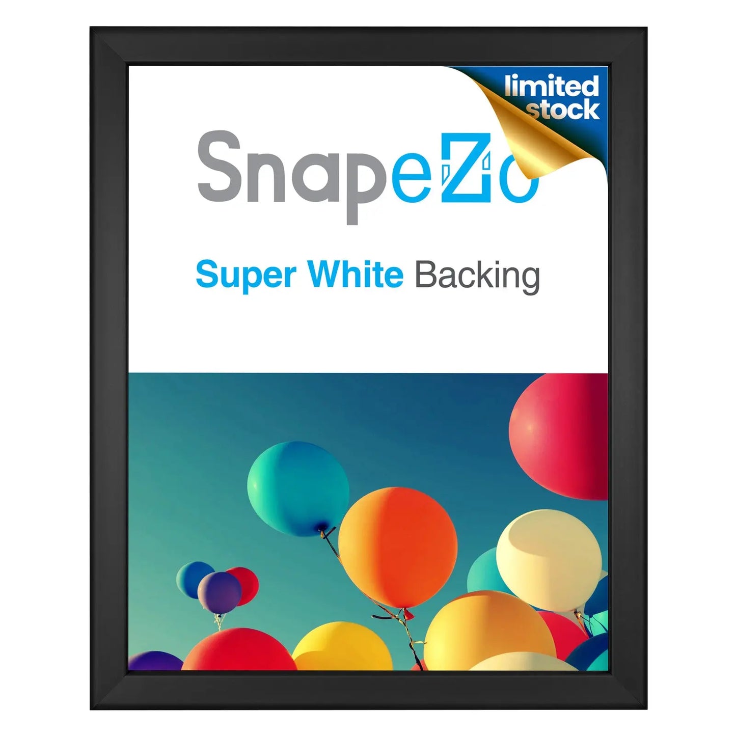 18x24 Black Snapezo® Snap Frame - 0.8" Profile