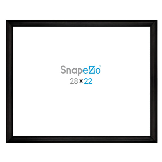 22x28 Brushed Black SnapeZo® Snap Frame - 1" Profile - Snap Frames Direct