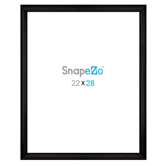 22x28 Brushed Black SnapeZo® Snap Frame - 1" Profile - Snap Frames Direct