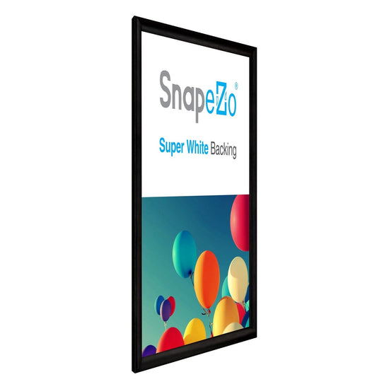 22x28 Brushed Black SnapeZo® Snap Frame - 1" Profile - Snap Frames Direct