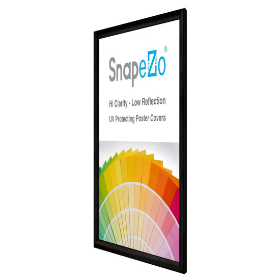 18x24 Brushed Black SnapeZo® Snap Frame - 1" Profile - Snap Frames Direct