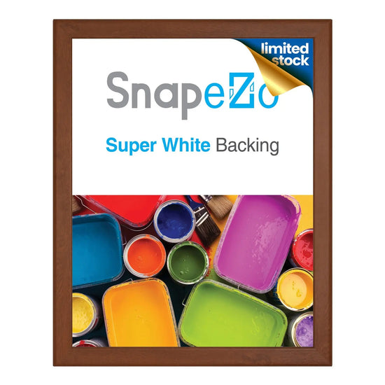 22x28 Dark Wood Snapezo® Snap Frame - 1.25" Profile