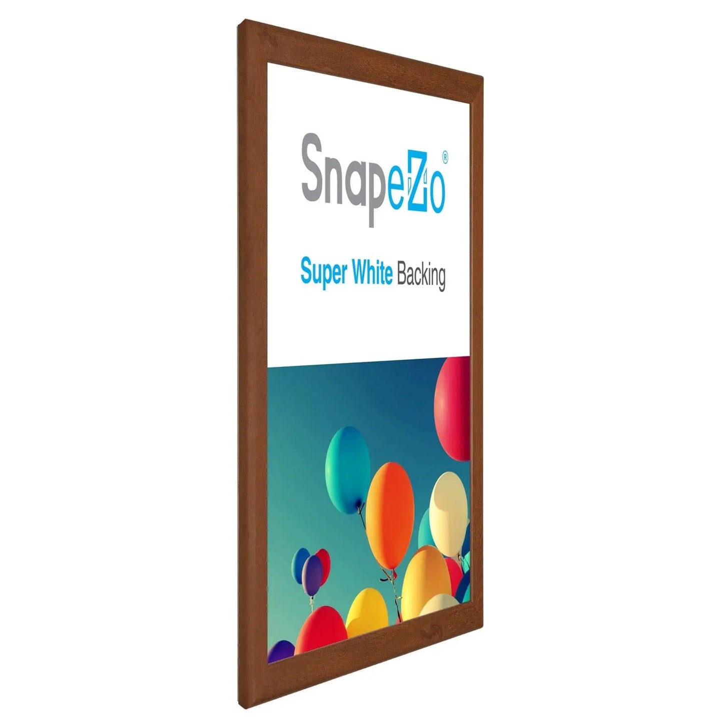 22x28 Dark Wood SnapeZo® Snap Frame - 1.25" Profile - Snap Frames Direct