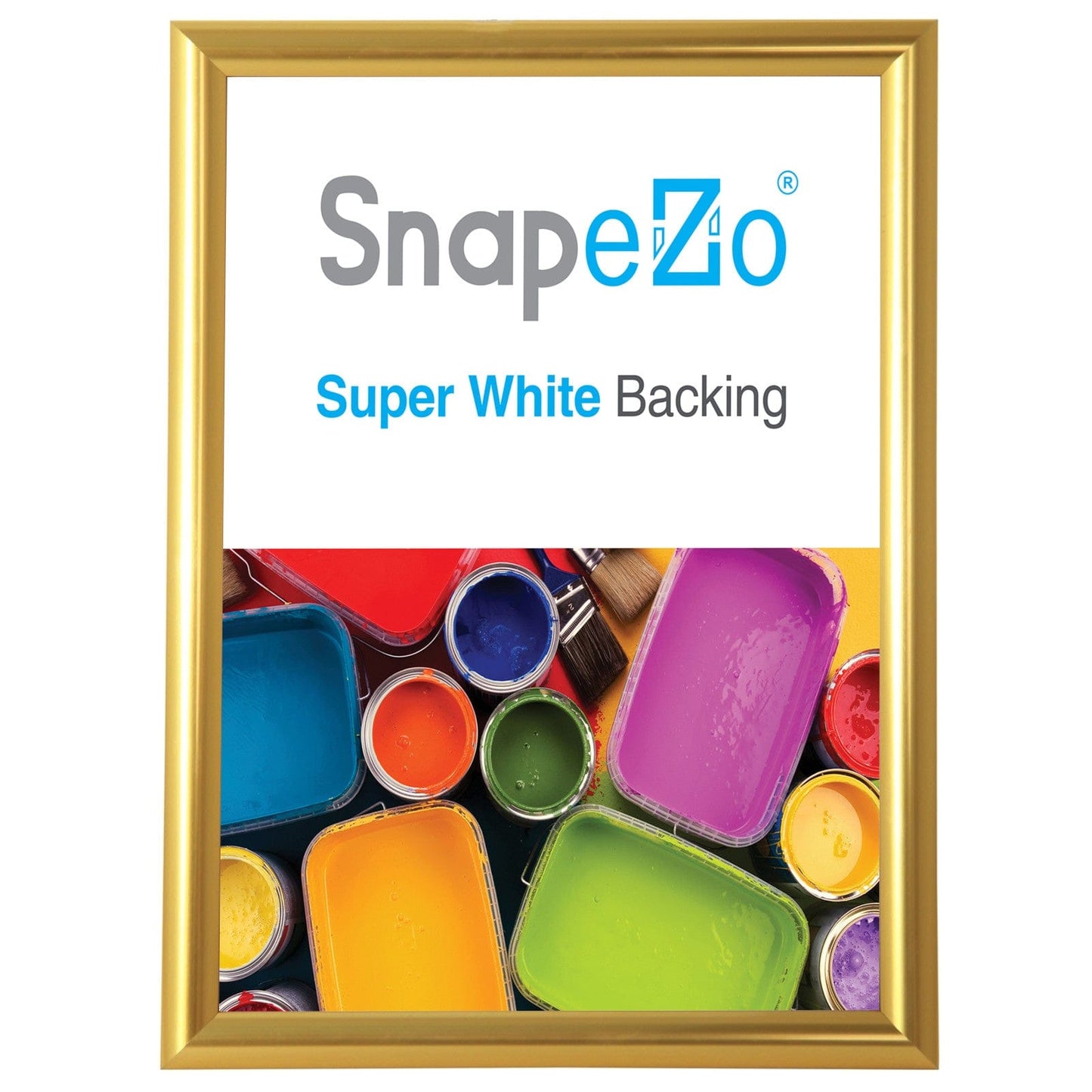 18x24 Gold Effect Poster Frame 1 Inch SnapeZo® - Snap Frames Direct