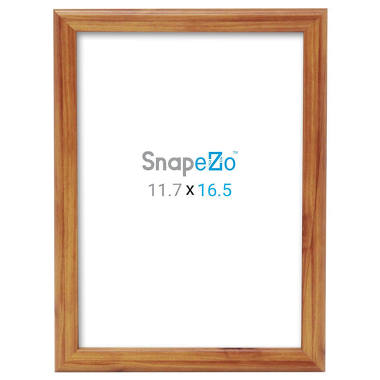 A3 Wood Effect Document Frame 1 Inch SnapeZo® - Snap Frames Direct