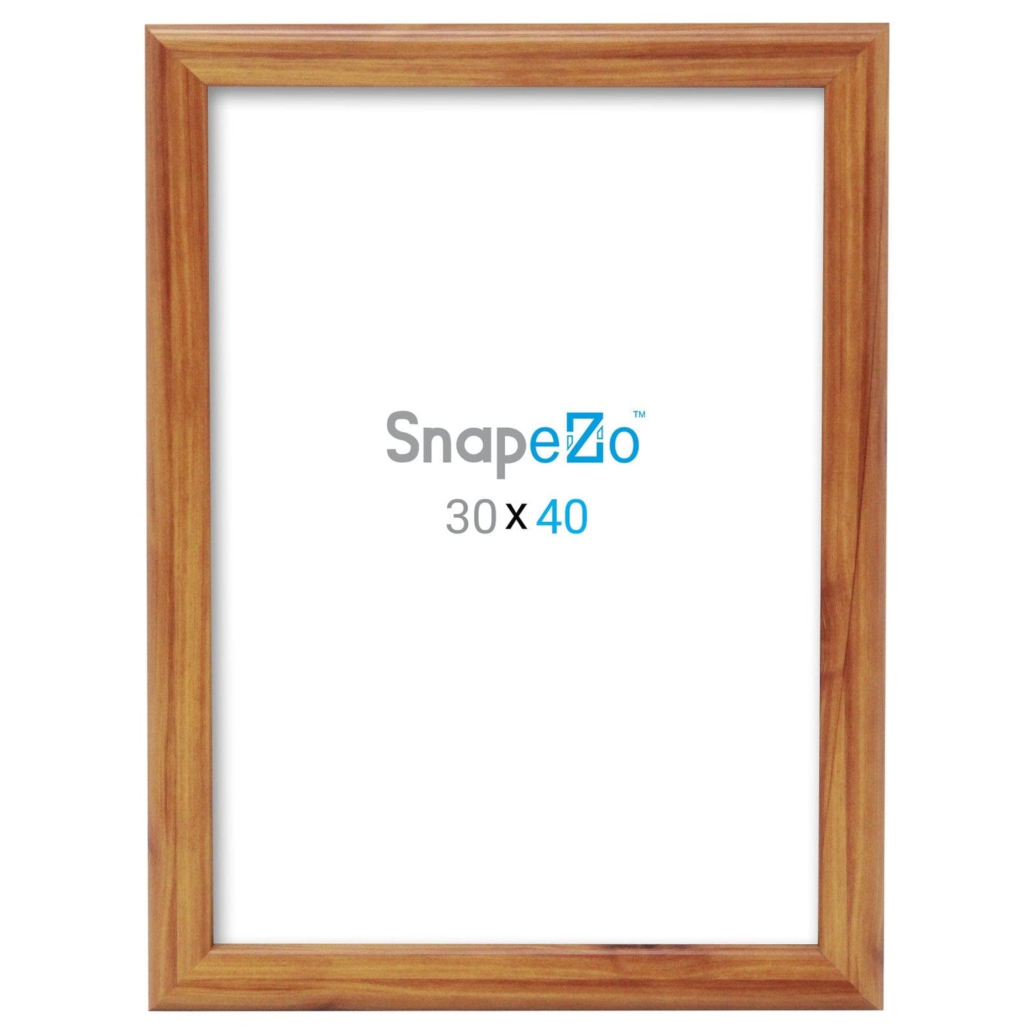 White wooden frame - 30 x 40 cm