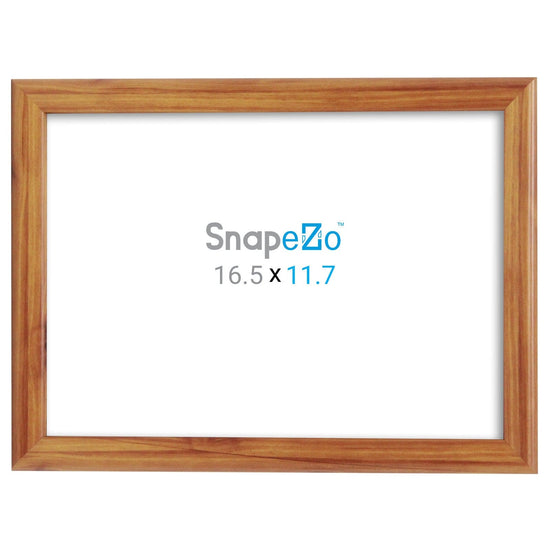 A3 Wood Effect Document Frame 1 Inch SnapeZo® - Snap Frames Direct