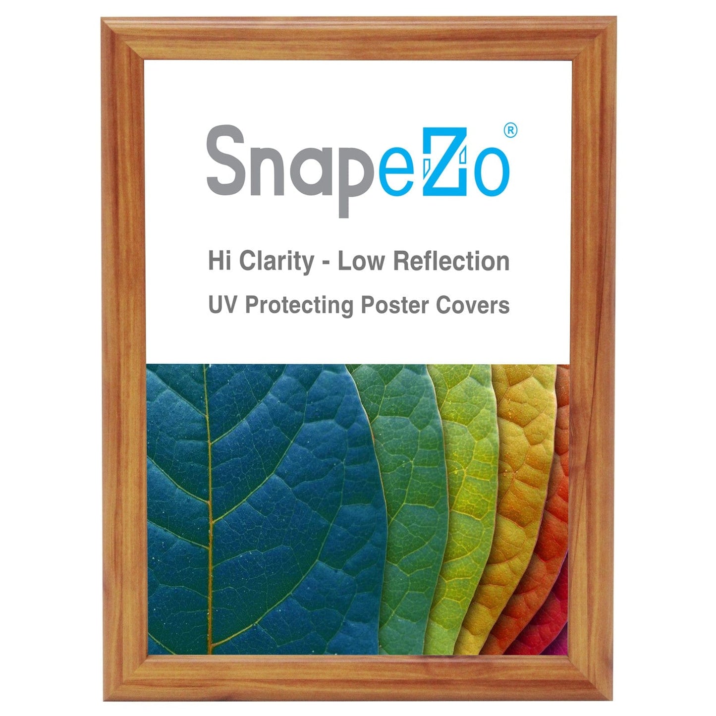 36x48 Wood Effect Poster Frame 1.25 Inch SnapeZo® - Snap Frames Direct