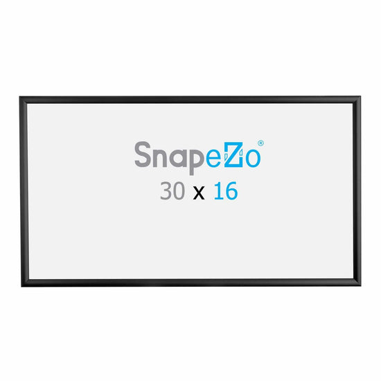 16x30 Black SnapeZo® Snap Frame - 1.2" Profile - Snap Frames Direct