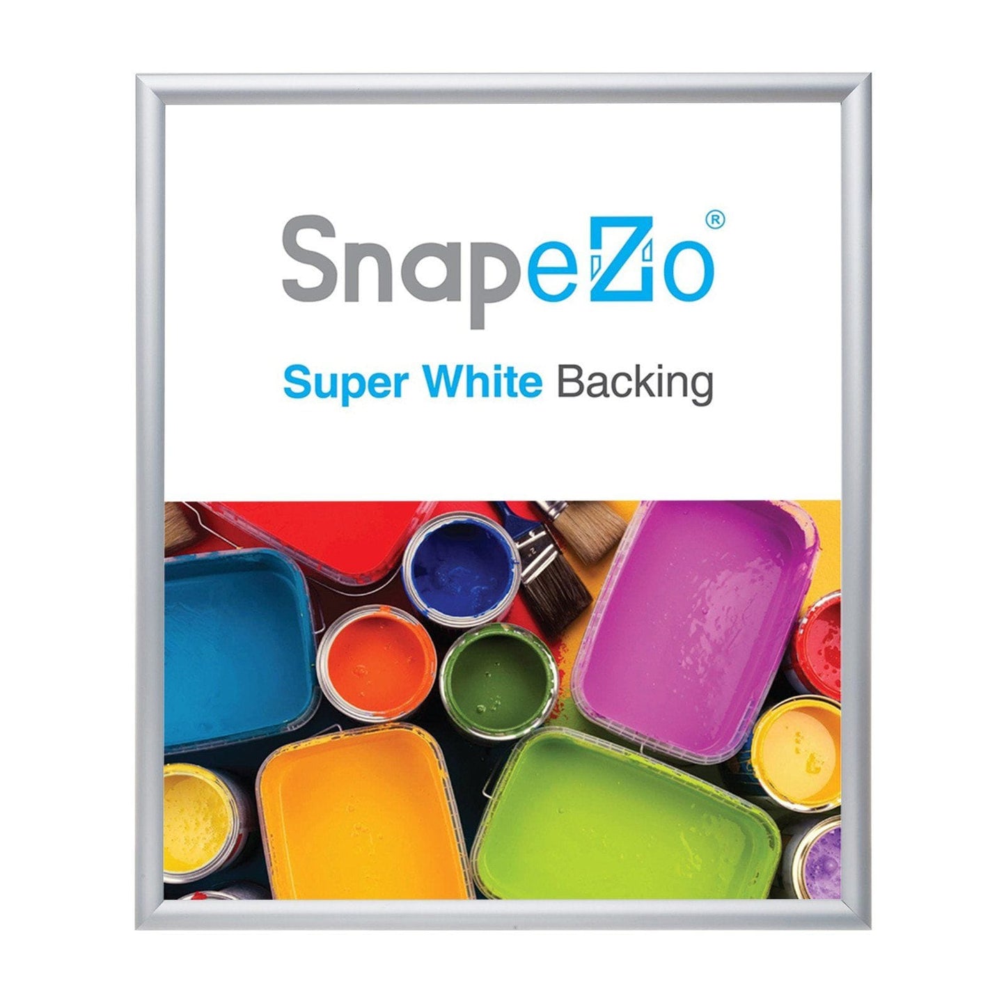 17x19 Silver SnapeZo® Snap Frame - 1.2" Profile - Snap Frames Direct