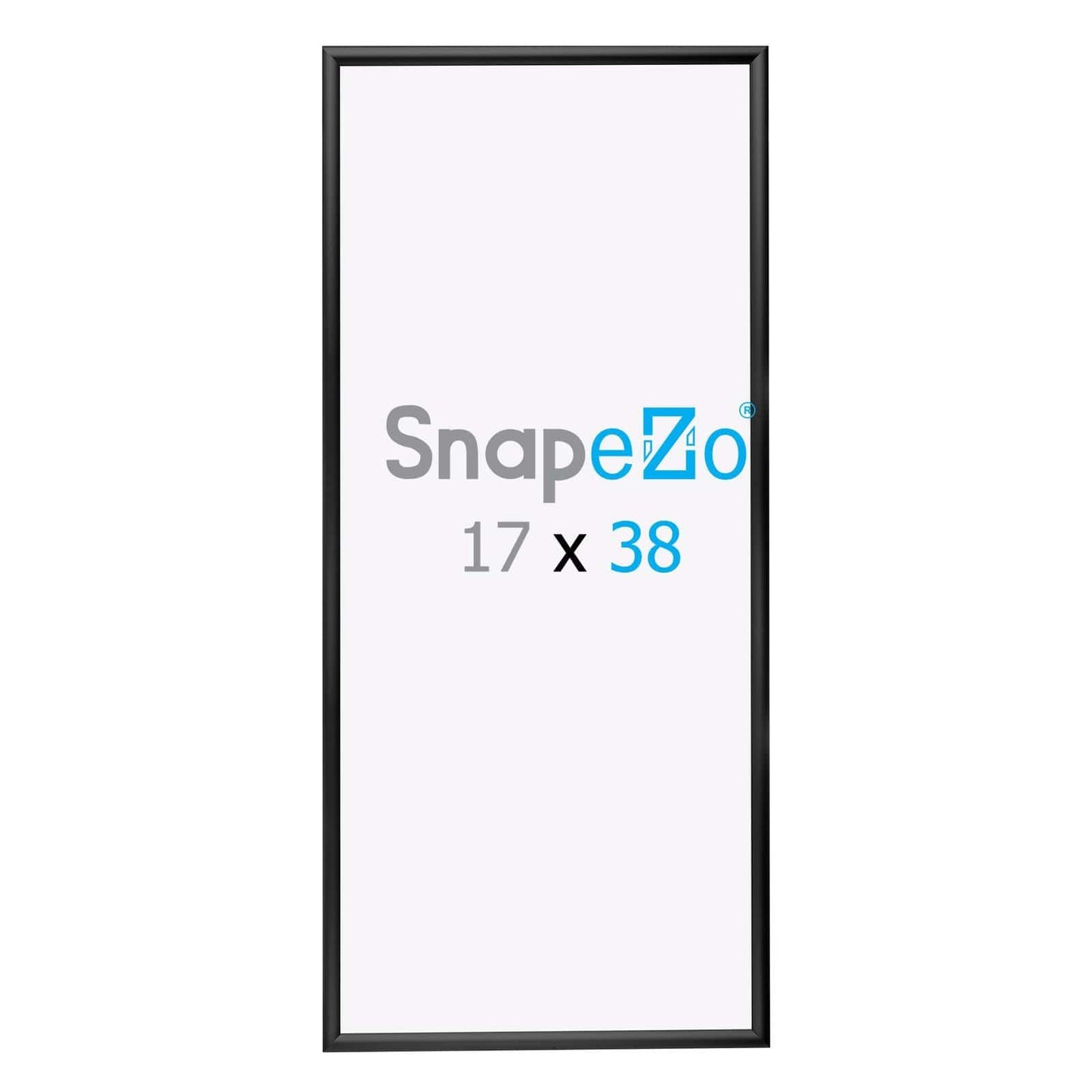 17x38 Black SnapeZo® Snap Frame - 1.2" Profile - Snap Frames Direct