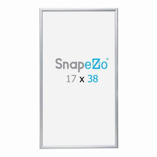 17x38 Silver SnapeZo® Snap Frame - 1.2" Profile - Snap Frames Direct