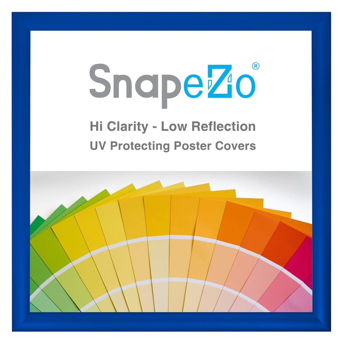 19x19 Blue SnapeZo® Snap Frame - 1.2" Profile - Snap Frames Direct