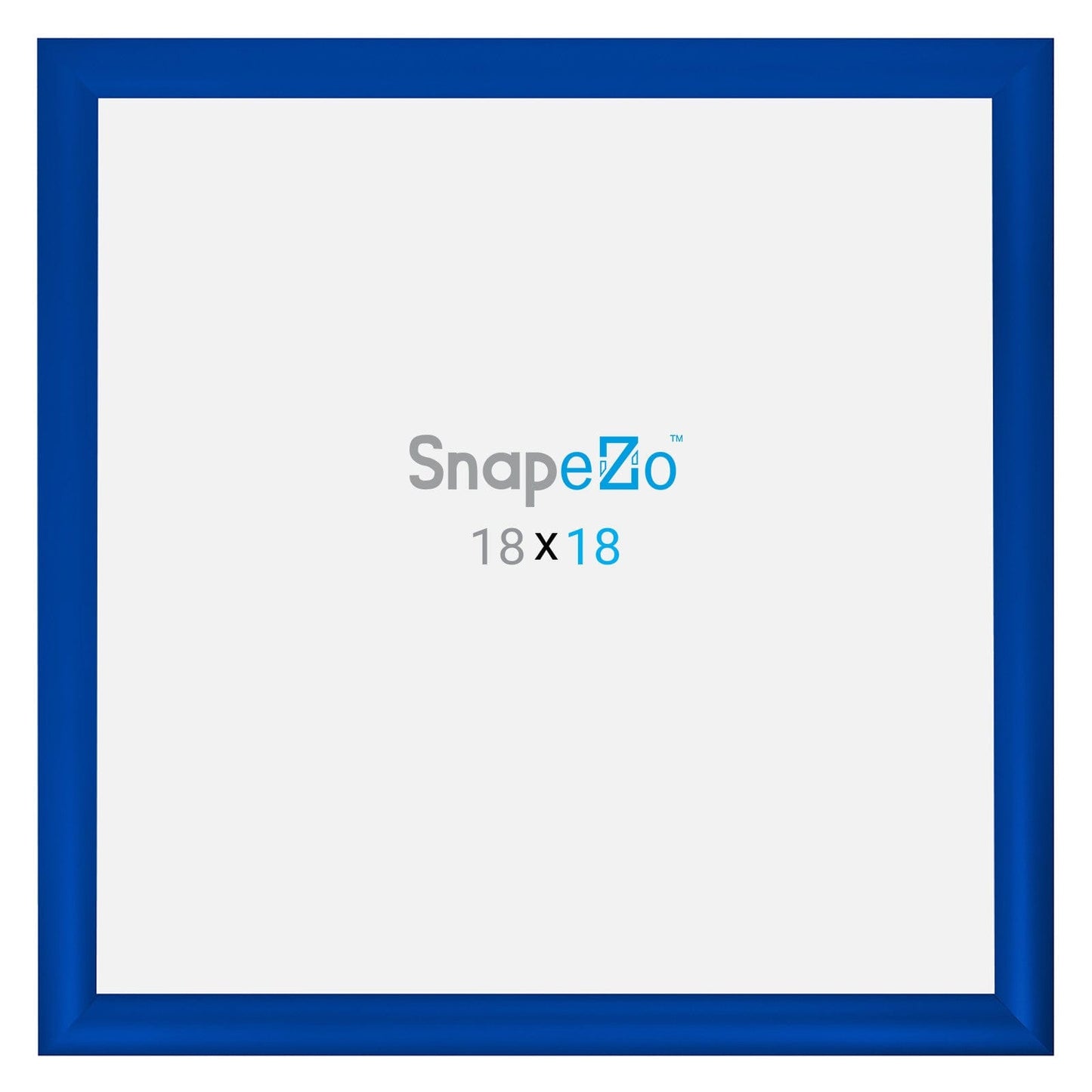 18x18 Blue SnapeZo® Snap Frame - 1.2" Profile - Snap Frames Direct