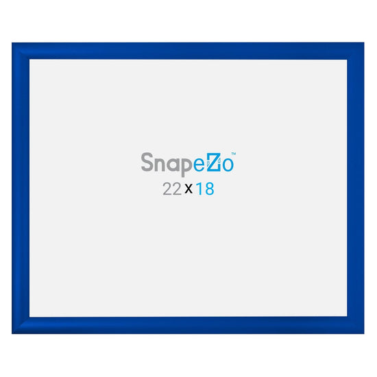 18x22 Blue SnapeZo® Snap Frame - 1.2" Profile - Snap Frames Direct