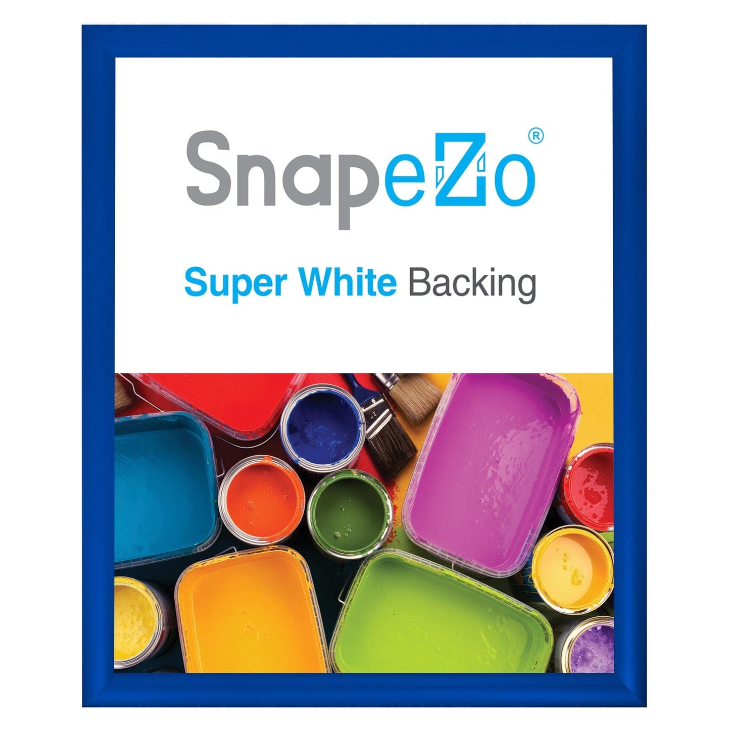 18x22 Blue SnapeZo® Snap Frame - 1.2" Profile - Snap Frames Direct