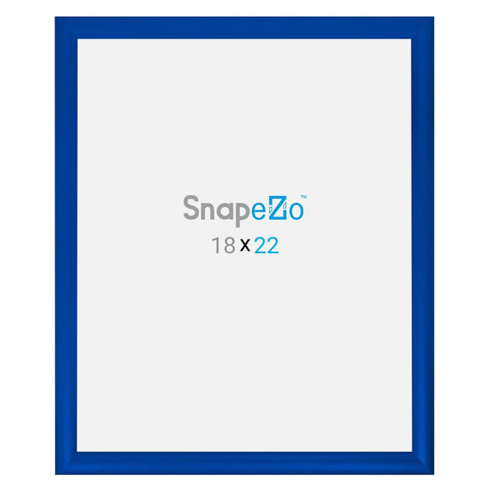 18x22 Blue SnapeZo® Snap Frame - 1.2" Profile - Snap Frames Direct