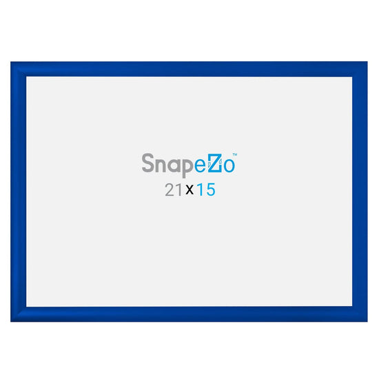 15x21 Blue SnapeZo® Snap Frame - 1.2" Profile - Snap Frames Direct