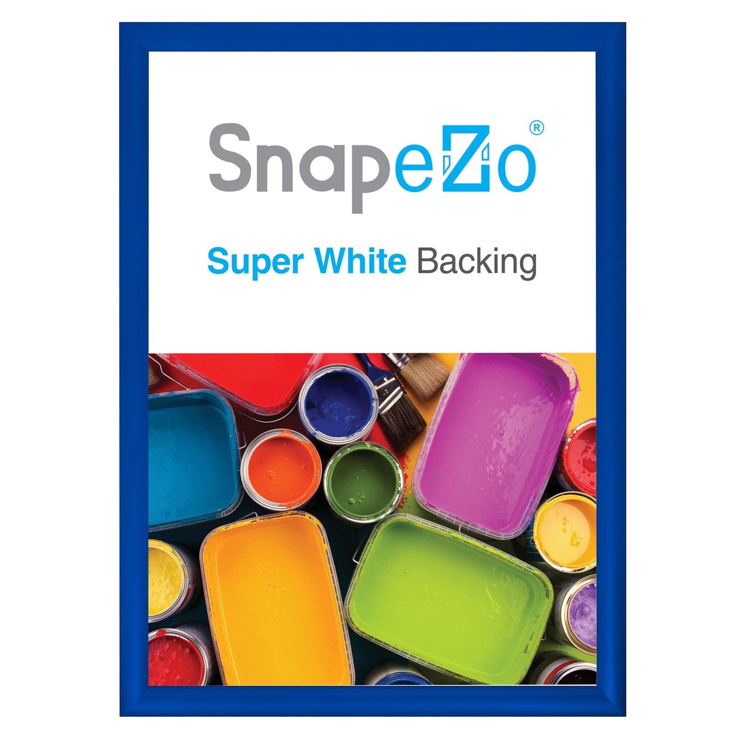 A3 Blue SnapeZo® Snap Frame - 1.2" Profile - Snap Frames Direct