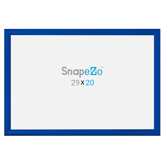 20x29 Blue SnapeZo® Snap Frame - 1.2" Profile - Snap Frames Direct