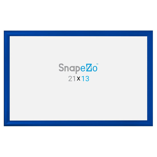 13x21 Blue SnapeZo® Snap Frame - 1.2" Profile - Snap Frames Direct