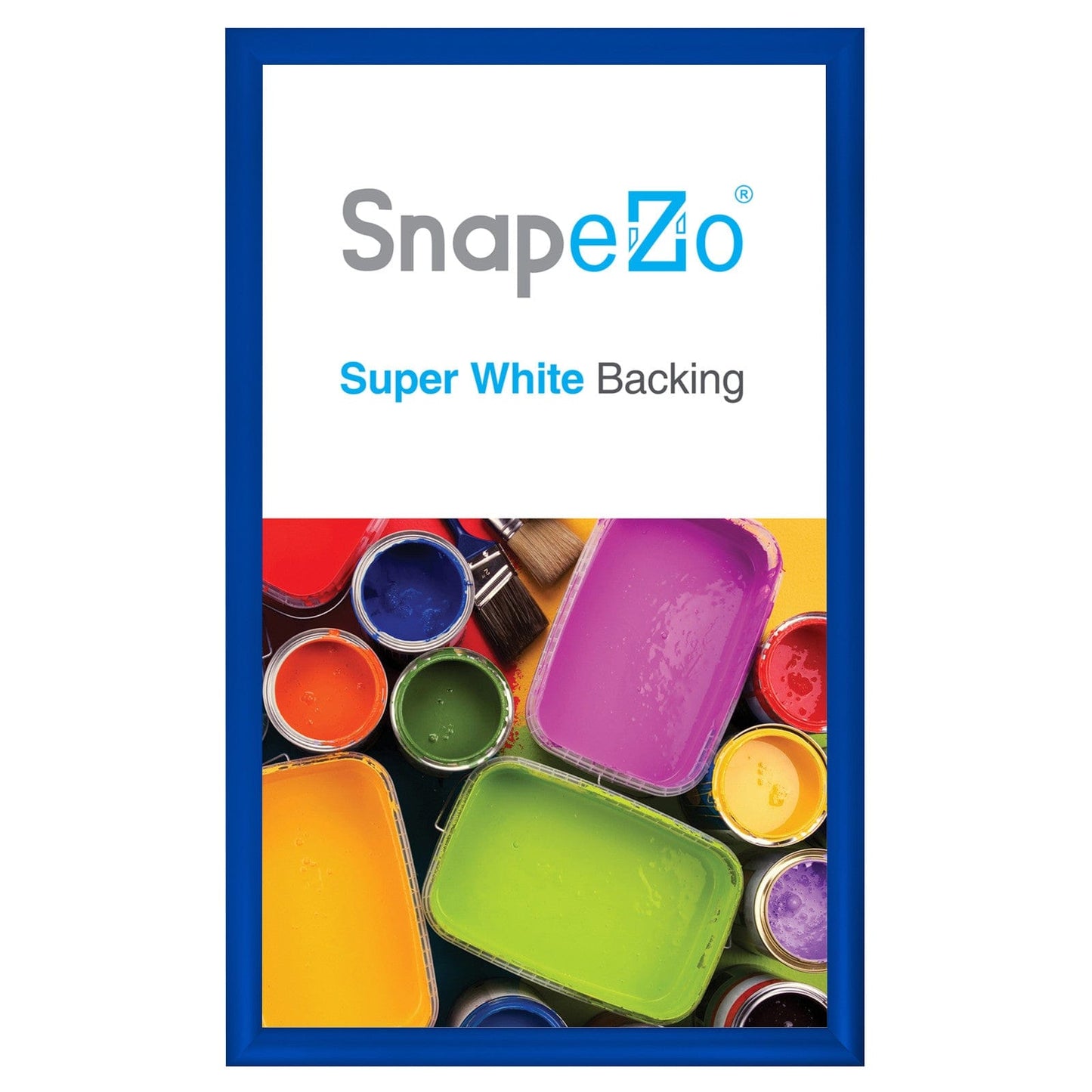 13x22 Blue SnapeZo® Snap Frame - 1.2" Profile - Snap Frames Direct