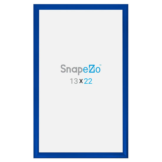 13x22 Blue SnapeZo® Snap Frame - 1.2" Profile - Snap Frames Direct