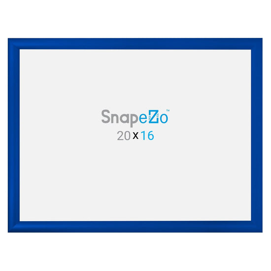 16x20 Blue SnapeZo® Snap Frame - 1.2" Profile - Snap Frames Direct