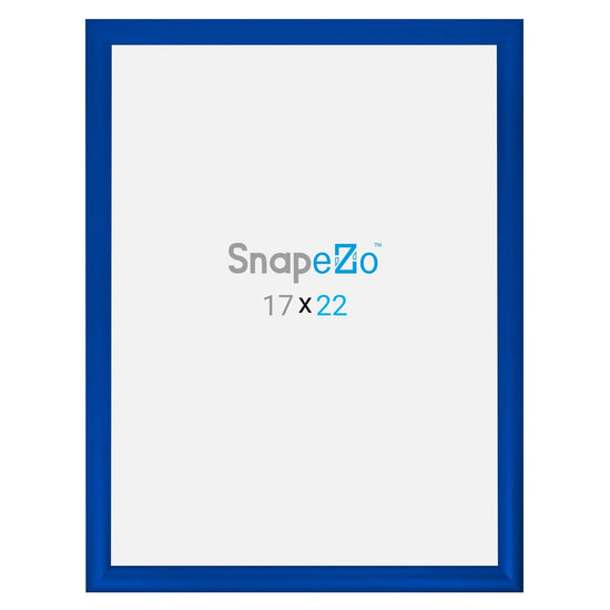 17x22 Blue SnapeZo® Snap Frame - 1.2" Profile - Snap Frames Direct