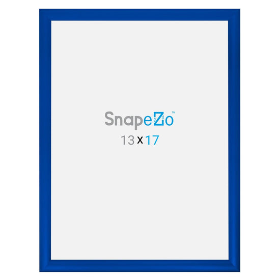 13x17 Blue SnapeZo® Snap Frame - 1.2" Profile - Snap Frames Direct