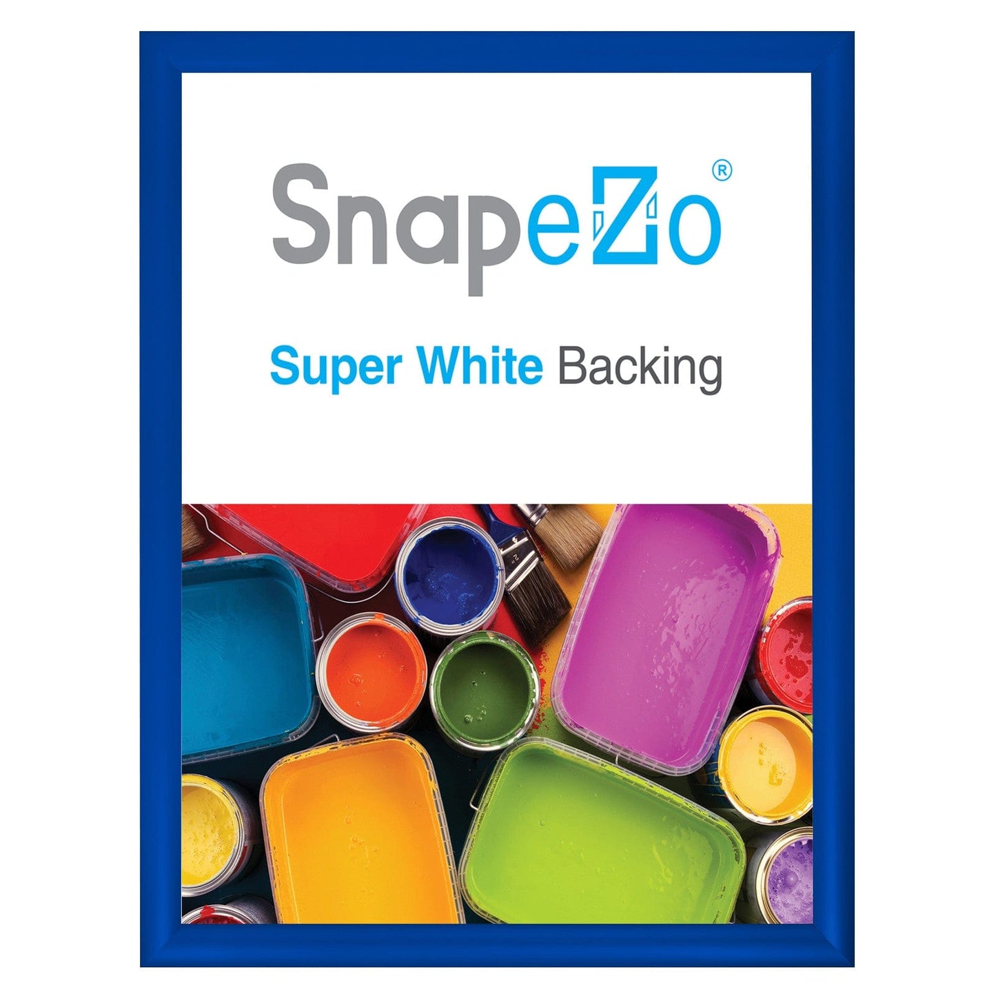13x17 Blue SnapeZo® Snap Frame - 1.2" Profile - Snap Frames Direct