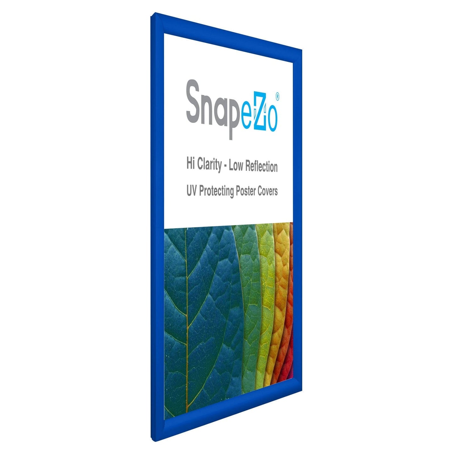 21x27 Blue SnapeZo® Snap Frame - 1.2" Profile - Snap Frames Direct