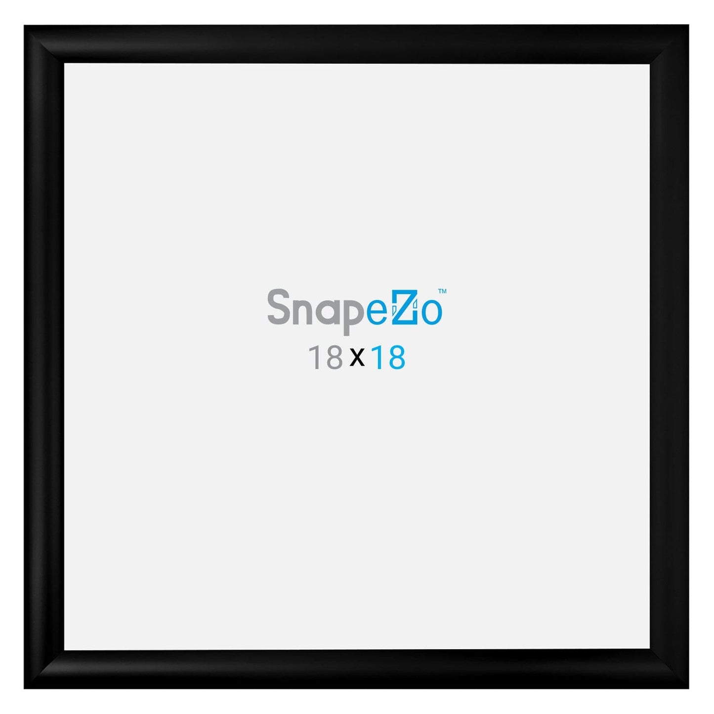 18x18 Black SnapeZo® Snap Frame - 1.2" Profile - Snap Frames Direct