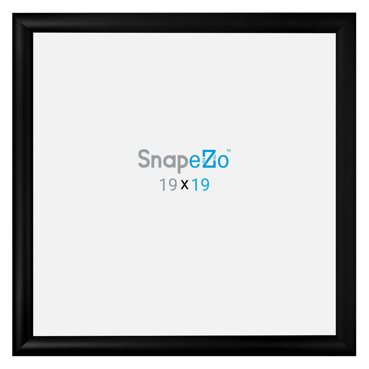 19x19 Black SnapeZo® Snap Frame - 1.2" Profile - Snap Frames Direct