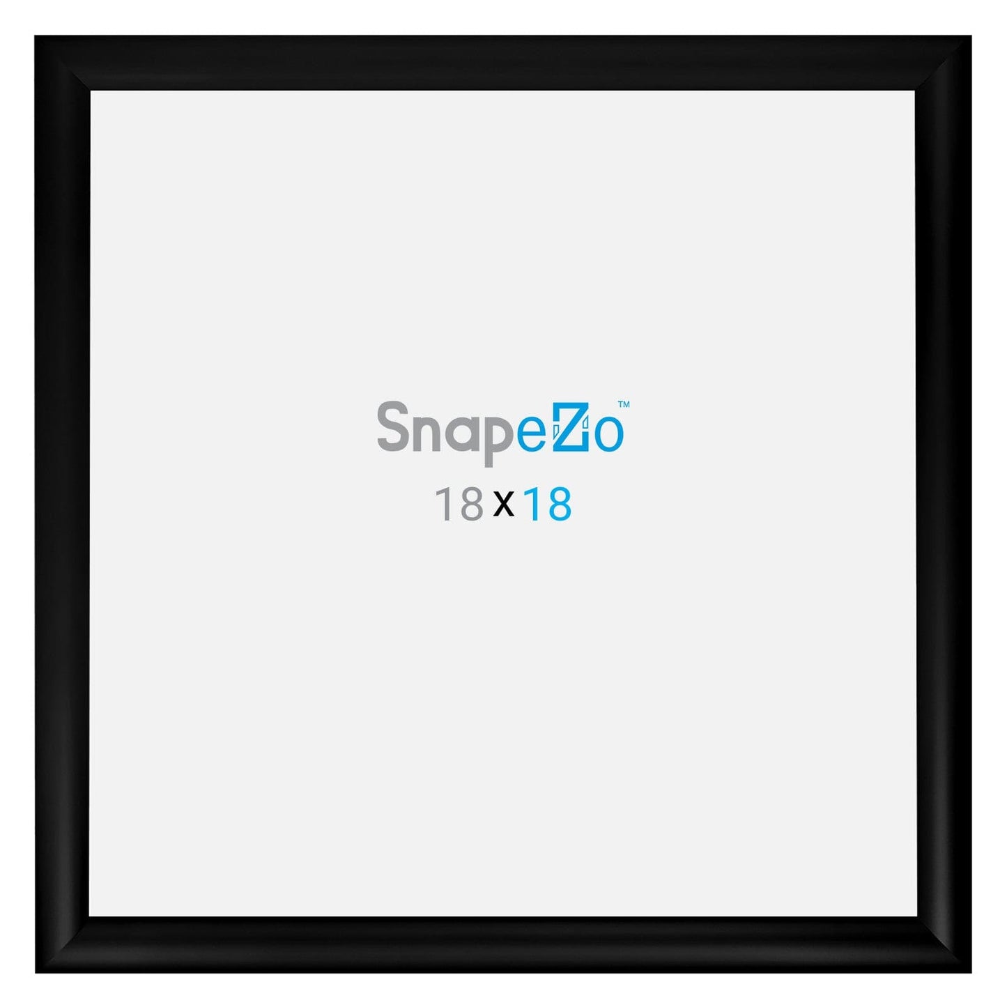 18x18 Black SnapeZo® Snap Frame - 1.2" Profile - Snap Frames Direct