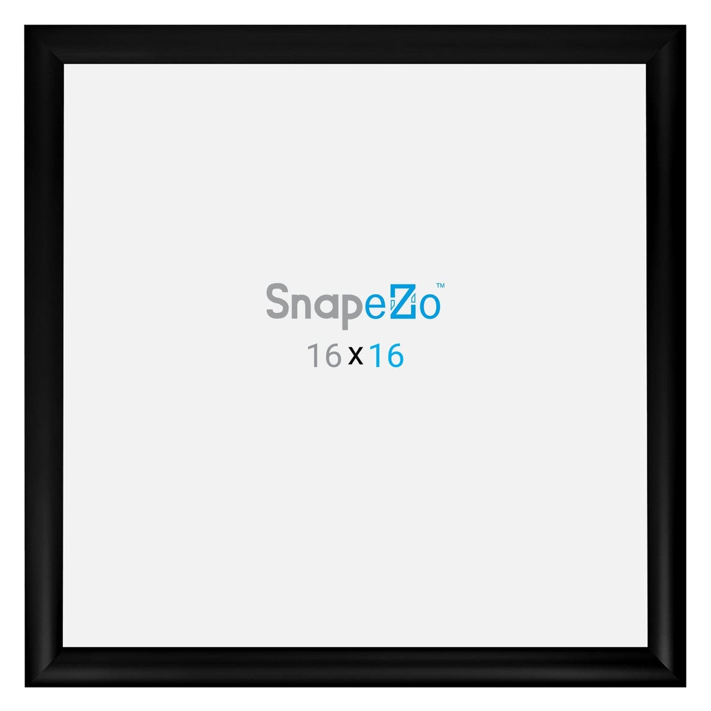 16x16 Black SnapeZo® Snap Frame - 1.2" Profile - Snap Frames Direct