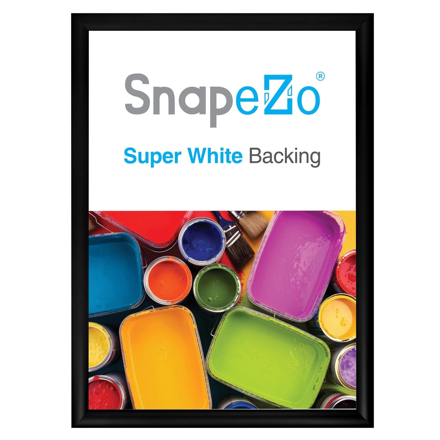 A2 Black SnapeZo® Snap Frame - 1.2" Profile - Snap Frames Direct