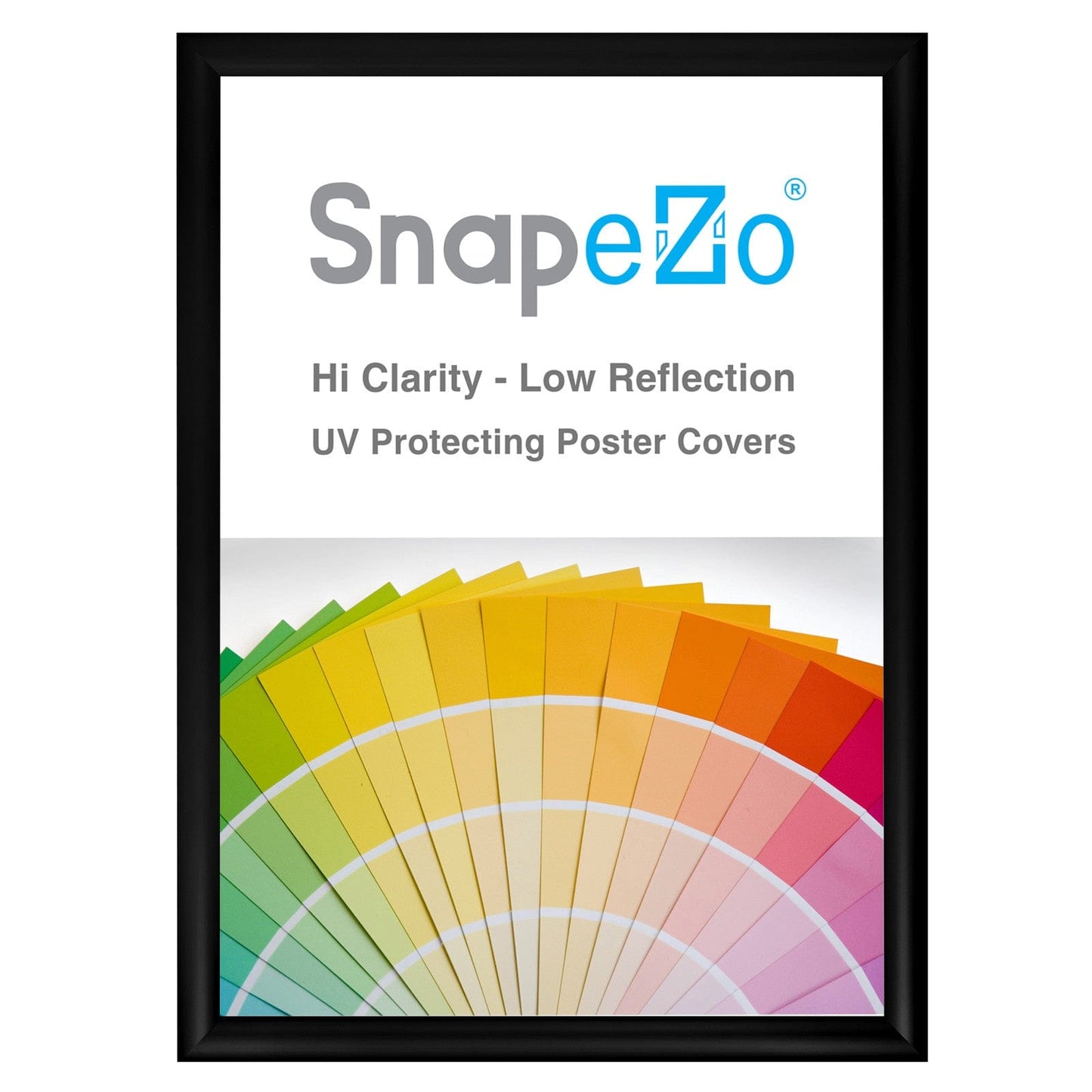21x29 Black SnapeZo® Snap Frame - 1.2" Profile - Snap Frames Direct