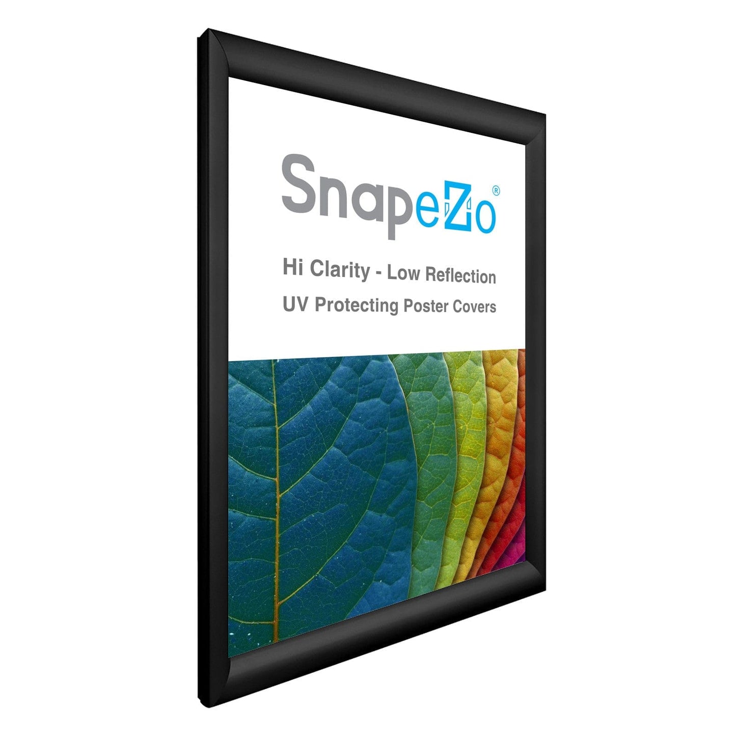 21x29 Black SnapeZo® Snap Frame - 1.2" Profile - Snap Frames Direct