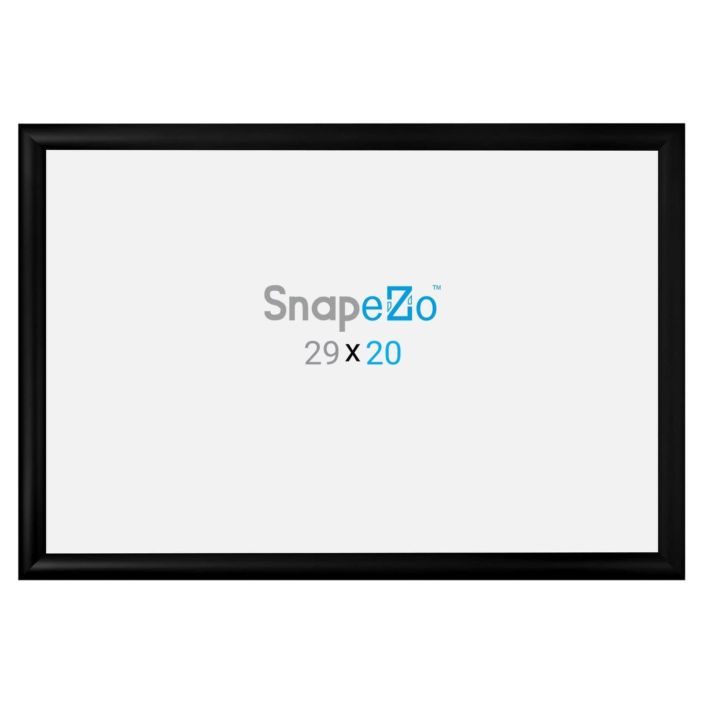 20x29 Black SnapeZo® Snap Frame - 1.2" Profile - Snap Frames Direct