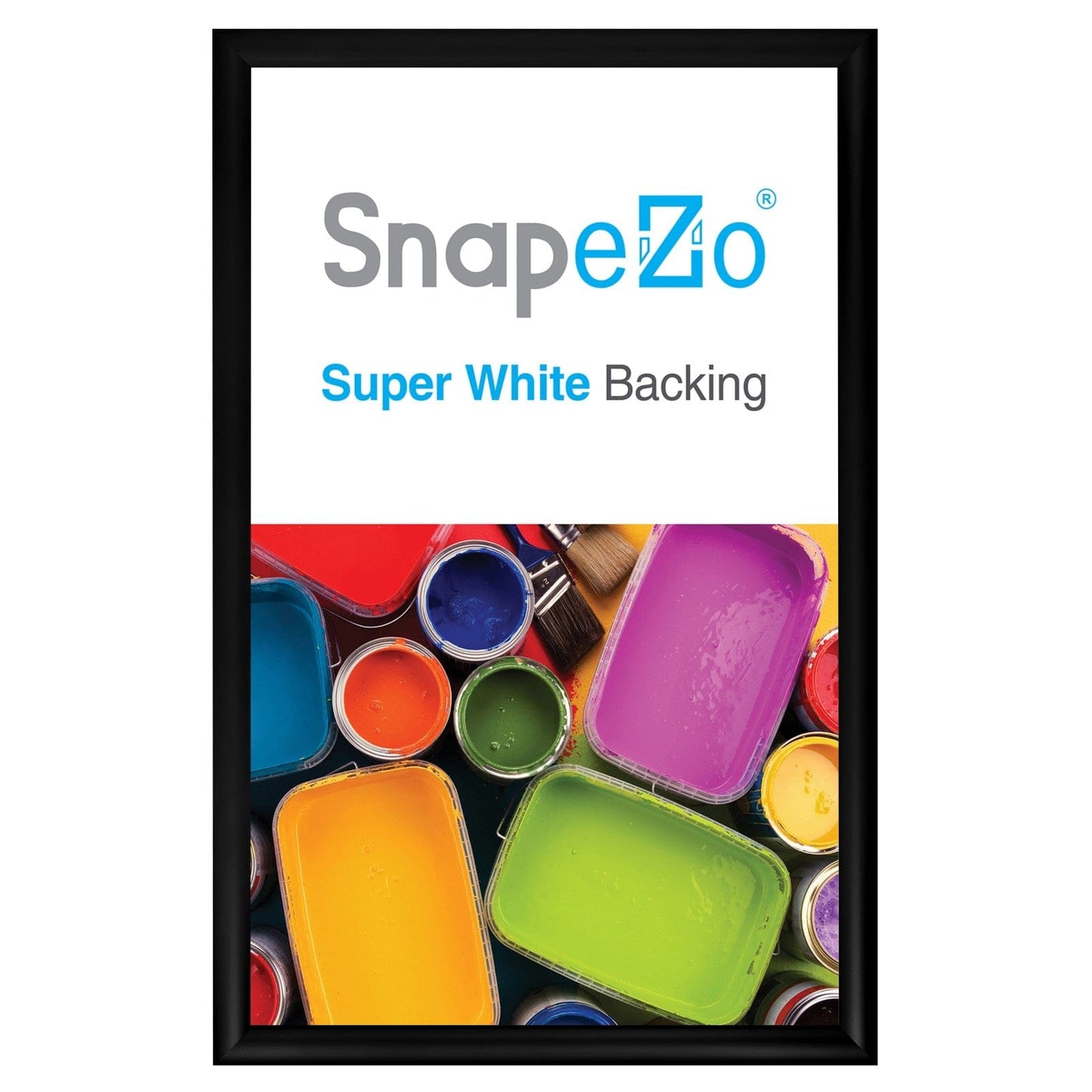 19x30 Black SnapeZo® Snap Frame - 1.2" Profile - Snap Frames Direct