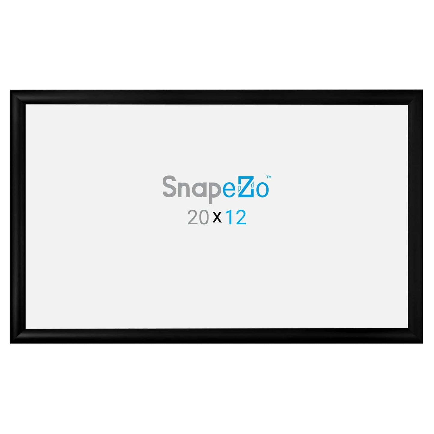 12x20 Black SnapeZo® Snap Frame - 1.2" Profile - Snap Frames Direct