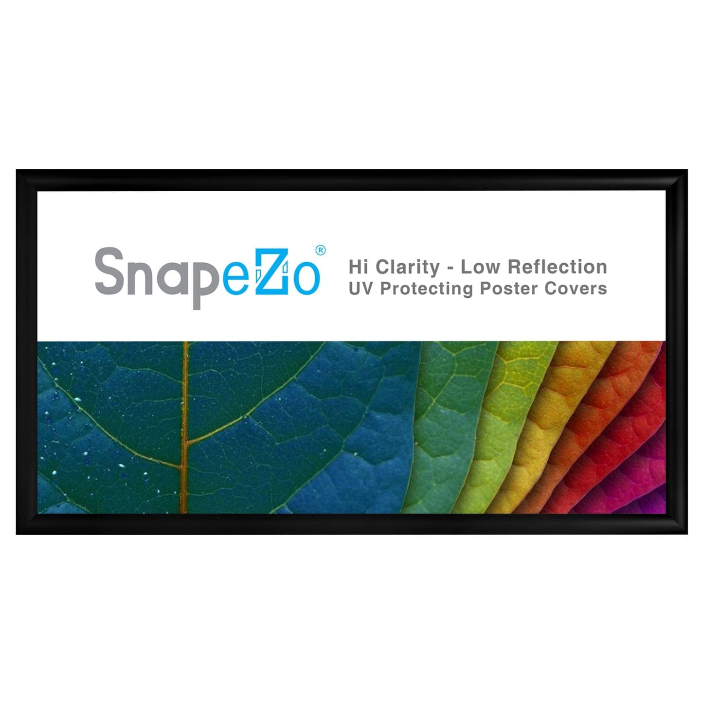 11x22 Black SnapeZo® Snap Frame - 1.2" Profile - Snap Frames Direct
